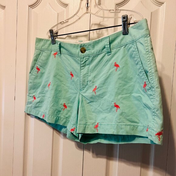 Old Navy-Women's Flamingo Shorts Size 10-Pale/Pastel Green/Pin/Peachy-Short- - Picture 4 of 13